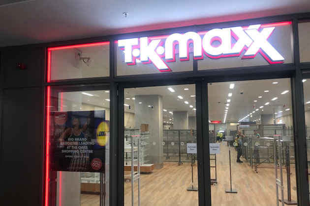 The interior of the new store is already taking shape