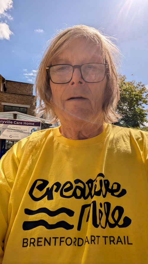 Guy in Creative Mile t-shirt 