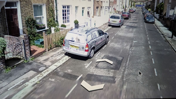Parking on pavement GSV 