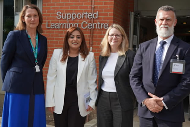 Marta Gajewska, Councillor Samia Chaudhary and Hounslow Council representatives Mandy Skinner and Steven Forbes