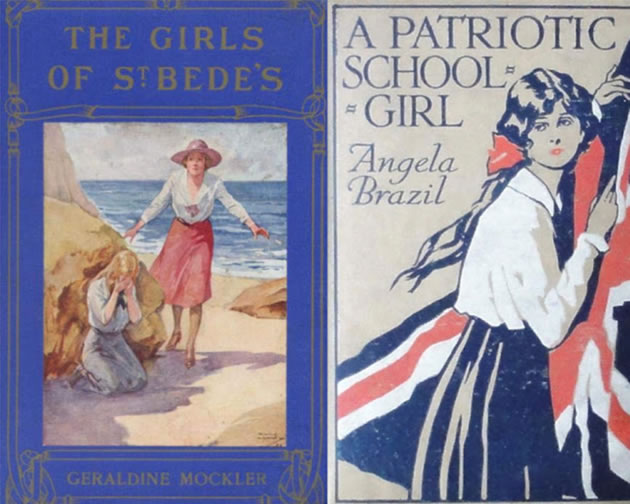 Book covers by Balliol Salmon (left) and Cecil Aldin (right) 