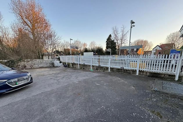The car park at Chiswick Station as it is currently 