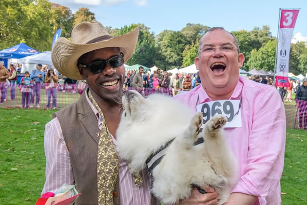 Dogs and their humans enjoyed the day