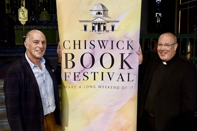 Loyd Grossman with Fr Kevin Morris