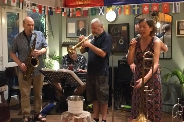 Performers at the June event.