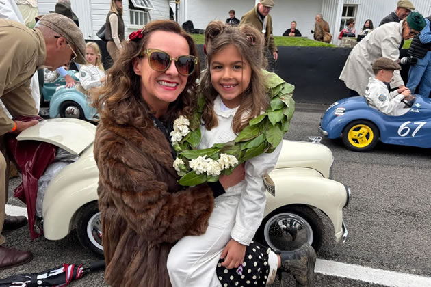 Devon after her win with her proud mum Sonya