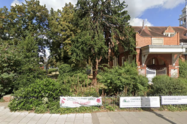 The entrance area on Bath Road as it is now