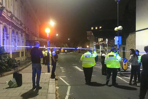 Residents were not allowed to return to homes on Sutton Court Road