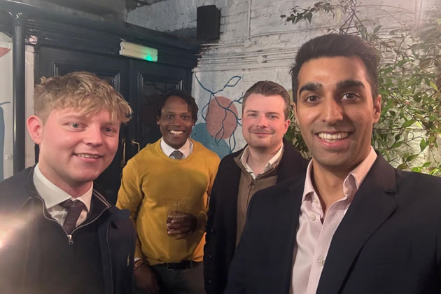 L to R: Linden Grigg, Cllr Ron Mushiso, Cllr Jack Emsley and Cllr Vickram Grewal