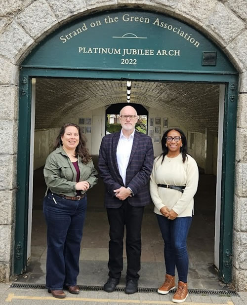 Cllr Gabriella Giles, Cllr Peter Thompson and Jessika Toto-Moukouo – Conservative Candidates for Chiswick Riverside