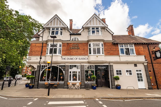 The Duke of Sussex pub in Chiswick.