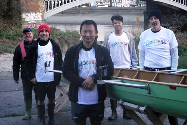 Knights Brown Crew. L to R - Peter Robinson, Richard Glennon, Meen Gurung, Sam Rai, Anthony McManus