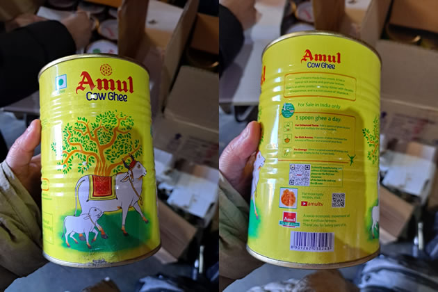 All dairy imports from India are prohibited under UK food safety regulations