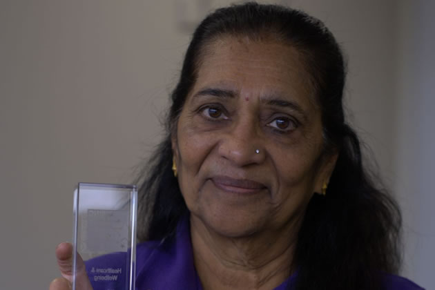 Kanchan Chandegra with her Rising Star Award 