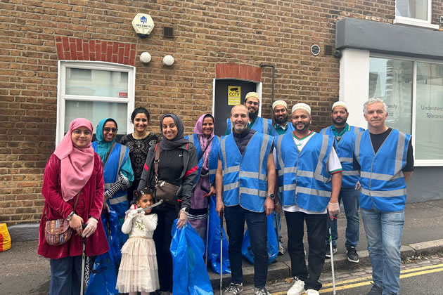 London Assembly Member Bassam Mahfouz with volunteers in Ealing