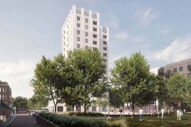 CGI of the proposals for the Lennox Estate, Roehampton. Credit: Wandsworth Council/HCUK Group