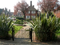 Planting, gateway in Old Oak Estate, East Acton