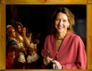 julia Korner lecturer on the history of picture frames