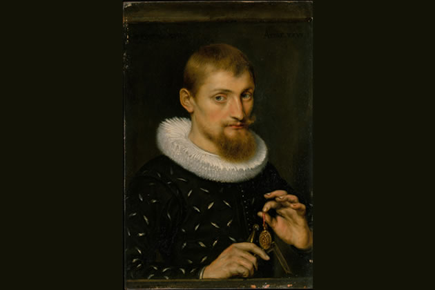 "Portrait of a Man, Possibly an Architect or Geographer". Picture: Peter Paul Rubens 