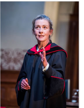 Emma Fielding in Terror, at the Lyric 